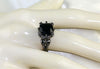 Black Diamond Skull Ring