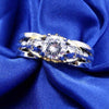 Skull Round Crystal Stone Ring - designfullprint