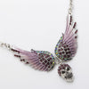Crystal Angel Wings Skull Choker Necklaces