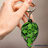 Gift For Dragon Lover Love Green Dragon With Celtic Cross Key Chain HG