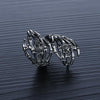 Mirror Polished Finger Skeleton Skull Ring