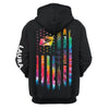 Postal Worker Post Office Worker Us Postal Carrier Zipup Tie Dye Flag US Unisex Size Hoodie