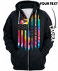 Postal Worker Post Office Worker Us Postal Carrier Zipup Tie Dye Flag US Unisex Size Hoodie