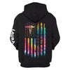 New Personalized  Tie Dye Flag Medical Lab Tech US Unisex Size Hoodie