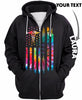 New Personalized  Tie Dye Flag Medical Lab Tech US Unisex Size Hoodie