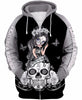 Skull Gift Fight Like A Warrior™ Gray Brain Cancer Sugar Skull Girl Awareness Hoodie