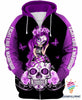 Kämpfe wie ein Krieger ™ Hot Purple Lupus Zuckerschädel Girl Awareness Hoodie