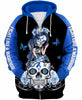 Multi-color Fight Like A Warrior Melanin Cancer Awareness Zip up Hoodie