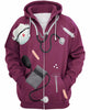 Medical Tool Medical Assistant Hoodie Pullover Zipup Sweatshirt Unisex Size