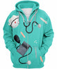 Medical Tool Medical Assistant Hoodie Pullover Zipup Sweatshirt Unisex Size
