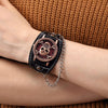 Skull Leather Military Watch - designfullprint