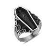 Dead Man Coffin Skull Ring