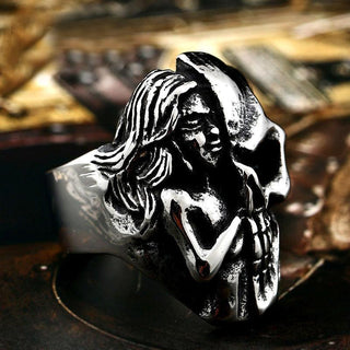 Goddess Of Mercy Ghost Skull Ring