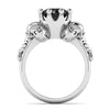 Black Crown Skull Ring - designfullprint