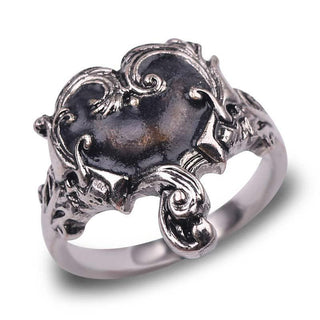 Vintage Punk Heart Skull Rings