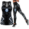 Air-force Girlfriend Tank Top And Leggings Set