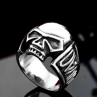 Classic Skull Biker Metal Ring