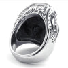 Classic Retro Skull Blue Eye Zircon Ring