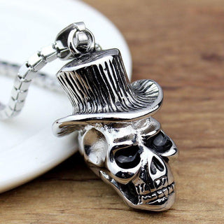 Punk Retro Skull Charm Pendant Necklace