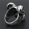 Stainless Steel Skull Vampire Goat Ring
