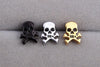 Punk Rock Skull Stainless Steel Stud Earrings
