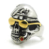 Stainless Steel Cool Skull Shade Smoke Ring