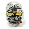 Stainless Steel Cool Skull Shade Smoke Ring