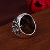 Antique Silver Plated Punk Skull Ring