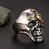 Stainless Steel Crawling Scorpion Skull Ring