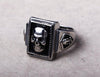 Stainless Steel Black Frame Skull Ring