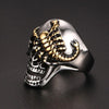 Stainless Steel Crawling Scorpion Skull Ring