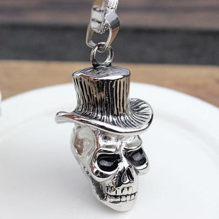 Vintage Retro Skull Stainless Steel Pendant Necklace