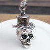 Vintage Retro Skull Stainless Steel Pendant Necklace