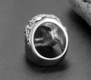 Vintage Diamond Stainless Steel Skull Ring