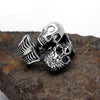 Vintage Double Skull Stainless Steel Ring