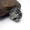 Skull Heads Titanium Steel Ring