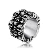 Skull Heads Titanium Steel Ring