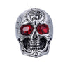 Skull Ring w/ Red Rhinestone Eyes