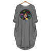 Black Pride Art Black Women Dress Black History Month T-Shirt for Women Africa Pride Batwing Pocket Dress Black And Proud 365