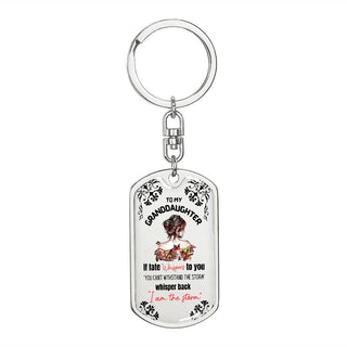 Empowering Keepsake Gift for Granddaughter Keychain