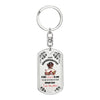 Empowering Keepsake Gift for Granddaughter Keychain