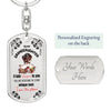 Empowering Keepsake Gift for Granddaughter Keychain