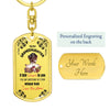 Empowering Keepsake Gift for Granddaughter Keychain