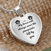Cat footprint necklace