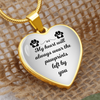 Cat footprint necklace