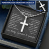 Khắc- To My Grandson Gift from Grandma and Grandpa necklace shineon