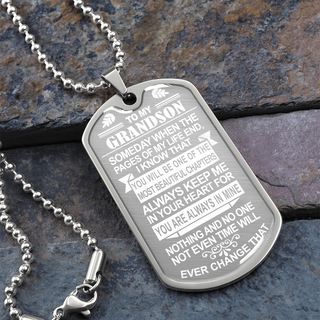 To my grand son Gift for grandson, grandson gifts, grandson birthday, grandson graduation, grandson jewelry, to my grandson