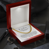 To my Groom Cuban Chain Necklace