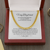 Gift for Boyfriend, Cuban Chain Necklace for Boyfriend from Girlfriend, Meaningful Anniversary Gift for Boyfriend