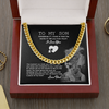 To My Son from Dad Necklace, Adult Silver Men Chain Necklace, Son Christmas Present, Message for Son
